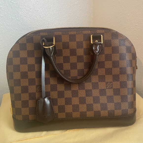 Louis Vuitton Brown Checkered Satchel - Picture 2 of 14
